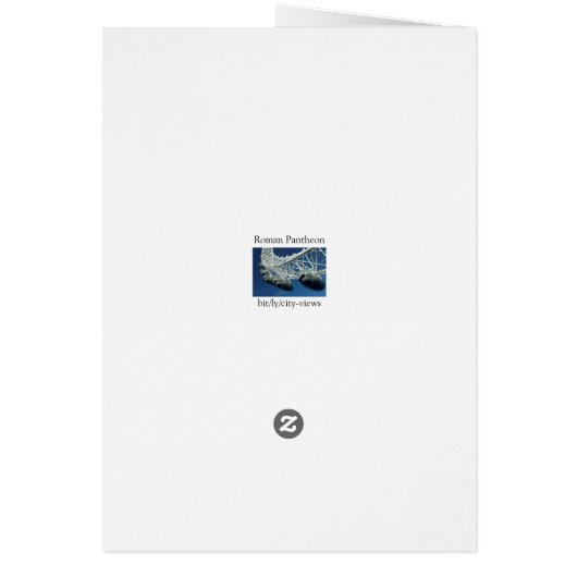 Roman Pantheon Classical Architecture Note Card (Achterkant)