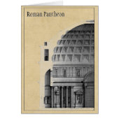 Roman Pantheon Classical Architecture Note Card (Voorkant)