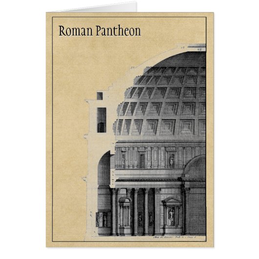 Roman Pantheon Classical Architecture Note Card (Voorkant)