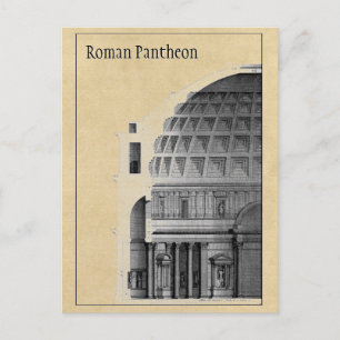 Roman Pantheon klassieke architectuur Briefkaart