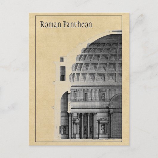 Roman Pantheon klassieke architectuur Briefkaart (Voorkant)