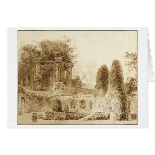 Roman Park met de fontein Jean-Honore Fragonard (Voorkant Horizontaal)