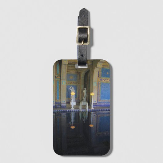 Roman Pool in Hearst Castle, Californië Bagagelabel (Voorkant (verticaal))