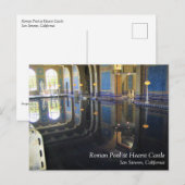 Roman Pool in Hearst Castle, Californië Briefkaart (Voorkant / Achterkant)