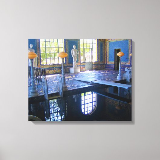 Roman Pool in Hearst Castle, Californië Canvas Afdruk (Voorkant)