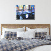 Roman Pool in Hearst Castle, Californië Canvas Afdruk (Insitu (Slaapkamer))