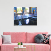 Roman Pool in Hearst Castle, Californië Canvas Afdruk (Insitu (Woonkamer))
