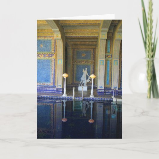 Roman Pool in Hearst Castle, Californië Kaart (Voorkant)