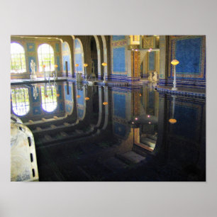 Roman Pool in Hearst Castle, Californië Poster
