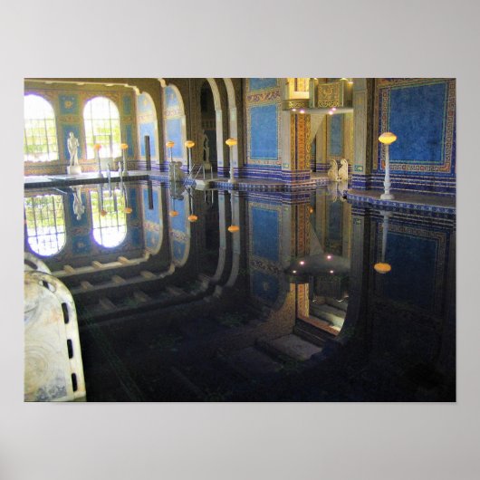 Roman Pool in Hearst Castle, Californië Poster (Voorkant)