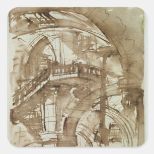 Roman Prison, c.1744-5 Vierkante Sticker