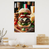 Roman Rhapsody Burger Sensation 24x36 Poster (Keuken)