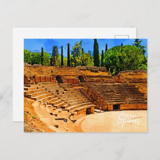 Roman Ruins, Briefkaart Spanje (Voorkant / Achterkant)