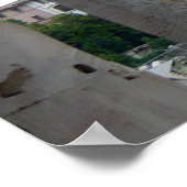 Roman Ruins Entrance in Rome Italië Poster (Hoek)