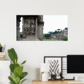 Roman Ruins Entrance in Rome Italië Poster (Thuiskantoor)