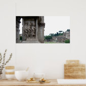 Roman Ruins Entrance in Rome Italië Poster (Keuken)