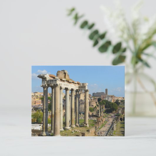 Roman Ruins in Rome Italië Briefkaart (Staand voorkant)