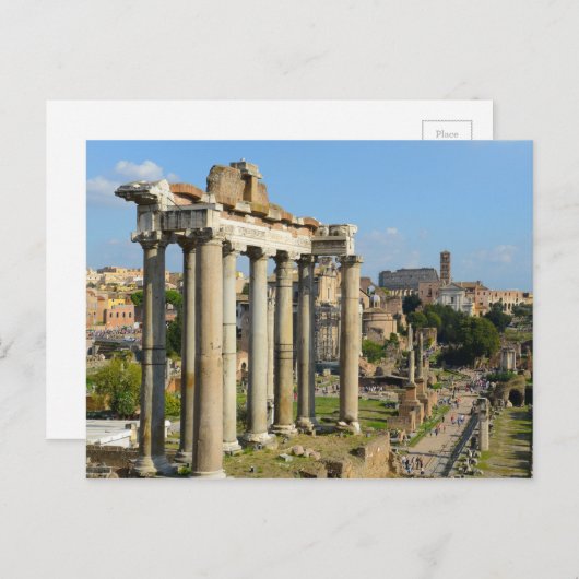 Roman Ruins in Rome Italië Briefkaart (Voorkant / Achterkant)