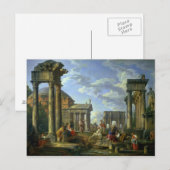 Roman Ruins met een profeet, 1751 Briefkaart (Voorkant / Achterkant)