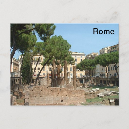 Roman Ruins - Piazza Argentina - Rome Briefkaart (Voorkant)