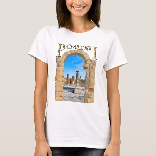 Roman Ruins van de Oude Pompeii T-shirt (Voorkant)