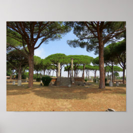 Roman Ruins van Ostia Antica Poster