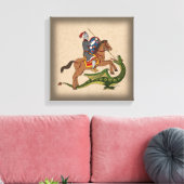 Roman Saint George en de Draak Canvas Afdruk (Insitu (Woonkamer))