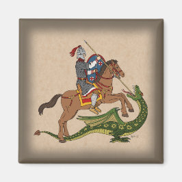 Roman Saint George en de Draak Magneet