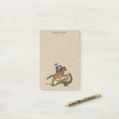 Roman Saint George en de Draak Post-it® Notes (Op bureau)