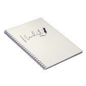 Roman Schrijver Script Notitieboek – Minimalistisc (Rechterzijde)