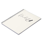 Roman Schrijver Script Notitieboek – Minimalistisc (Linkerzijde)