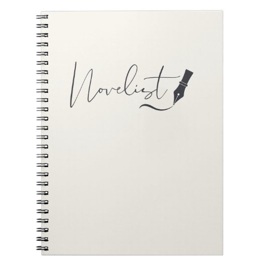 Roman Schrijver Script Notitieboek – Minimalistisc (Voorkant)