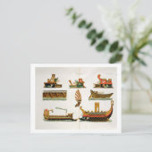 Roman Ships, met vermelding van de figurehead, bor Briefkaart (Staand voorkant)