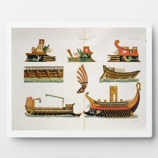 Roman Ships, met vermelding van de figurehead, bor Fotoplaat (Voorkant)