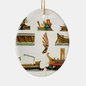 Roman Ships, met vermelding van de figurehead, bor Keramisch Ornament (Rechts)