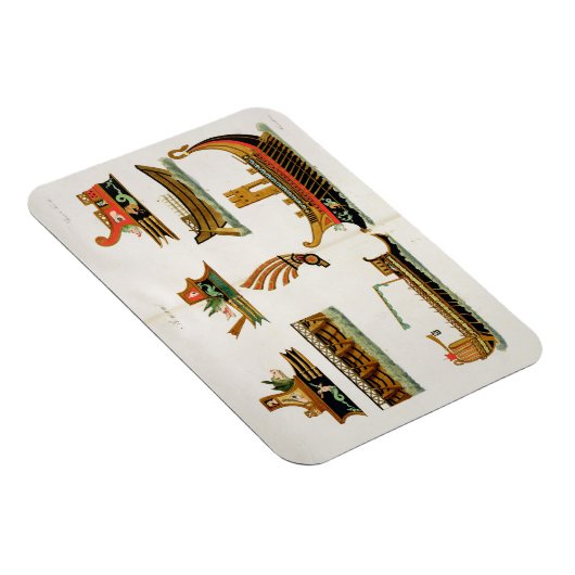 Roman Ships, met vermelding van de figurehead, bor Magneet (Rechterzijde)