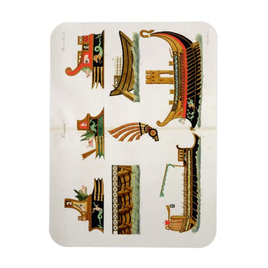 Roman Ships, met vermelding van de figurehead, bor Magneet (Verticaal)