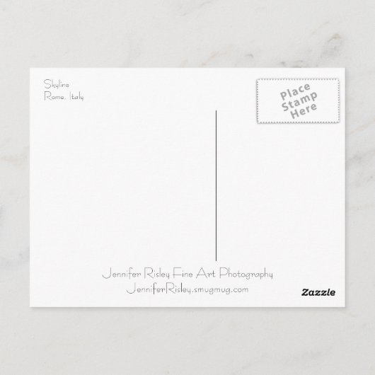 Roman Skyline Briefkaart (Achterkant)