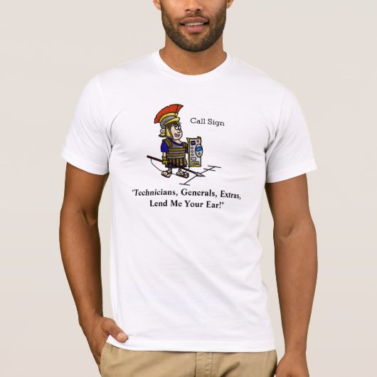 Roman Soldaat Ham Radio T-shirt (Voorkant)