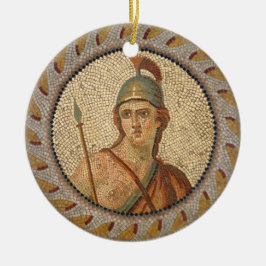 Roman Soldier Mosaic Keramisch Ornament