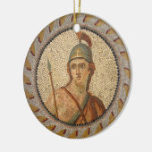 Roman Soldier Mosaic Keramisch Ornament (Links)