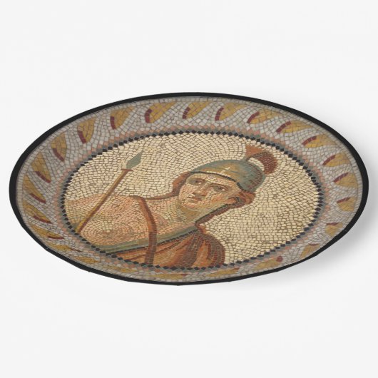 Roman Soldier Mosaic Papieren Bordje (Gekanteld)