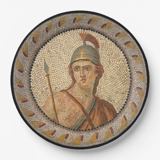 Roman Soldier Mosaic Papieren Bordje (Voorkant)