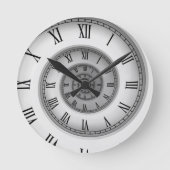 Roman Spiral 121 Ronde Klok (Voorkant)