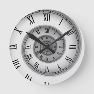 Roman Spiral 121 Ronde Klok