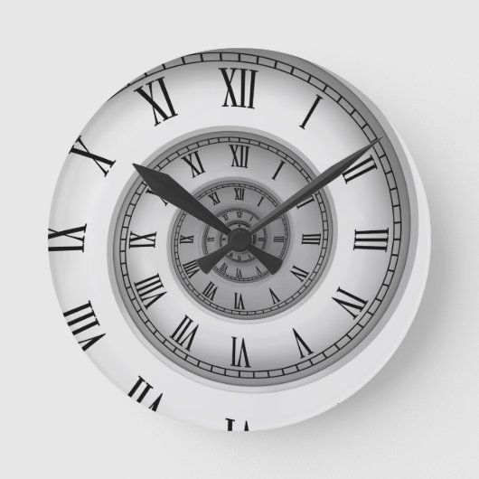 Roman Spiral 121 Ronde Klok (Voorkant)