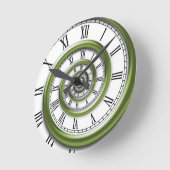 Roman Spiral - Groen Ronde Klok (Hoek)