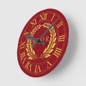 Roman SPQR-wandklok Ronde Klok (Hoek)