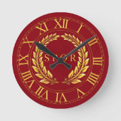 Roman SPQR-wandklok Ronde Klok (Voorkant)