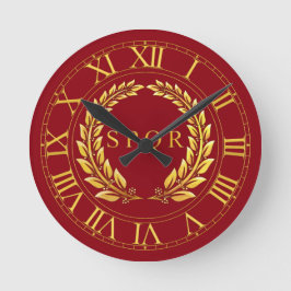 Roman SPQR-wandklok Ronde Klok